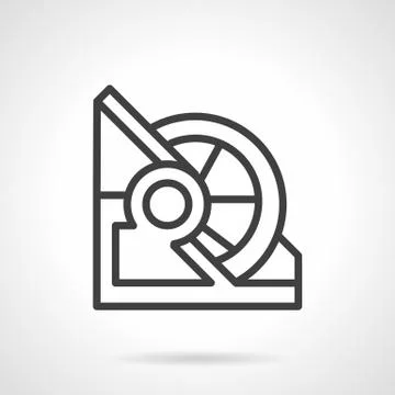 Abstract line vector icon for winch Stock-Illustration