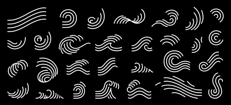 Abstract line vector illustration. Stockillustratie