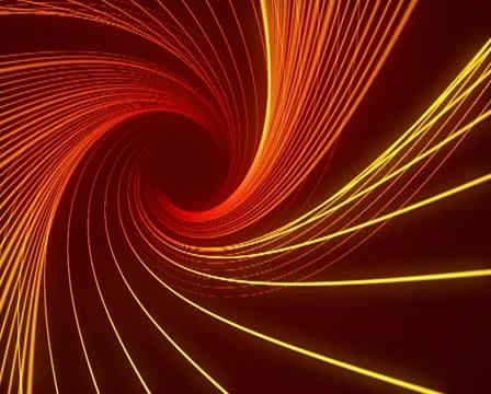 Abstract Line Vortex Loop Stock Footage 22414741