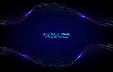 Abstract line wave background  technology concept . Design for futuristic, .. イラスト素材