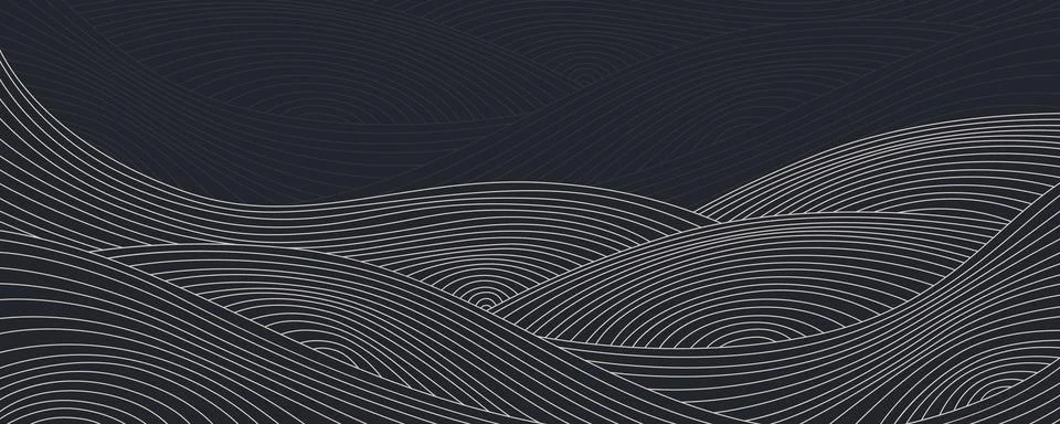 Abstract line wave pattern Stock Illustration
