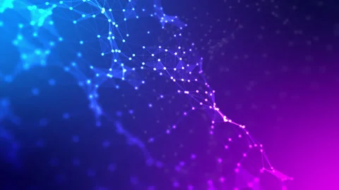 Abstract line wave plexus technology background animation 스톡 동영상 295277208