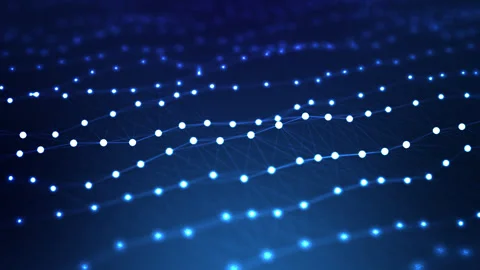 Abstract line wave technology background animation 스톡 동영상 295276052