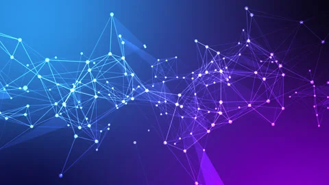 Abstract line wave technology background animation 스톡 동영상 295276118