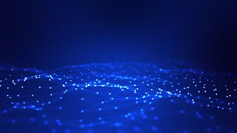 Abstract line wave technology background animation 스톡 동영상 295276827