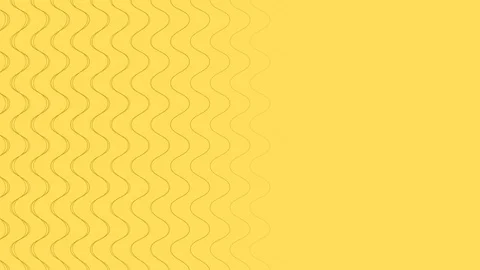 Abstract Line wave zigzag rotate moving illustration brown color on yellow Stock Footage 93261077