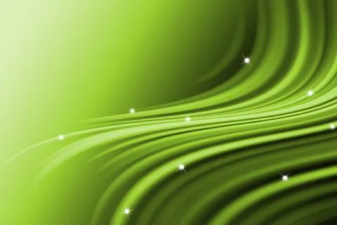 Abstract line with wavy green background 스톡 일러스트