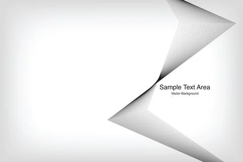 Abstract Line, On White Background With Sample Text Area Stock Illustration