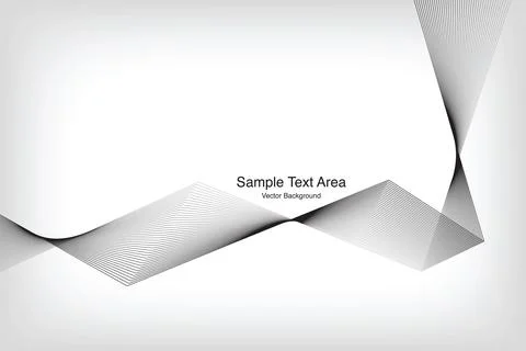Abstract Line, On White Background With Sample Text Area Stock Illustration