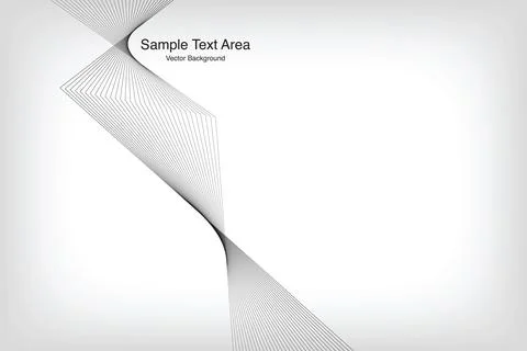 Abstract Line, On White Background With Sample Text Area Stock Illustration