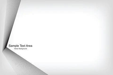 Abstract Line, On White Background With Sample Text Area Stock Illustration