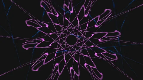 Abstract linear animated background with cyclic repetition. Stock Footage 288191161