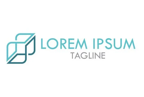 Abstract linear Art logo generate idea design template	 Stock Illustration