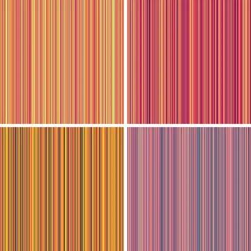 Abstract linear background featuring vivid stripes, dynamic balance, minimal  Illustrazione stock