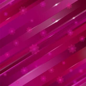 Abstract linear background with flowers for design Stock Illustration