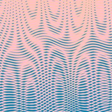 Abstract linear background with soft transition moire. Stock Illustration