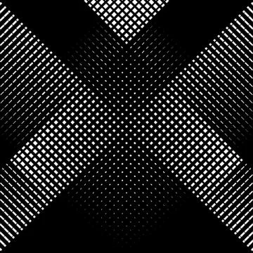 Abstract linear black and white texture. Mesh, array of lines geometric patte Stock Illustration