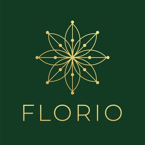 An abstract Linear flower logo vector template. Stock-Illustration