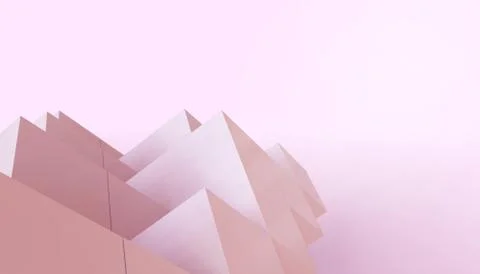 Abstract Linear geometry triangle minimal Modern Creative concept on red Stock Illustration