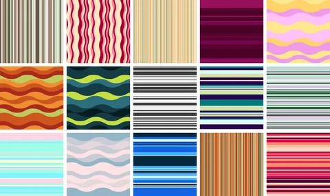 Abstract linear illustration developed for wrapping usage, vibrant stripes of Stockillustratie