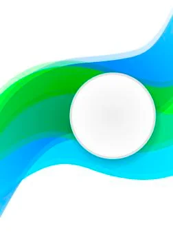 Abstract linear leaflet Stock Illustration