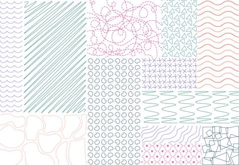 Abstract linear pattern. Seamless linear pattern. Repeating design element for Stock Illustration