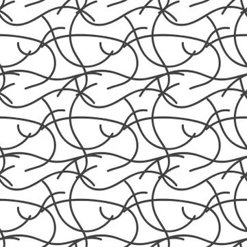 Abstract linear seamless pattern. Vector illustration. Stock Illustration