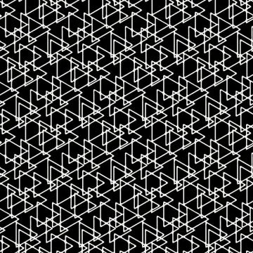 Abstract linear triangle seamless pattern. Stock Illustration