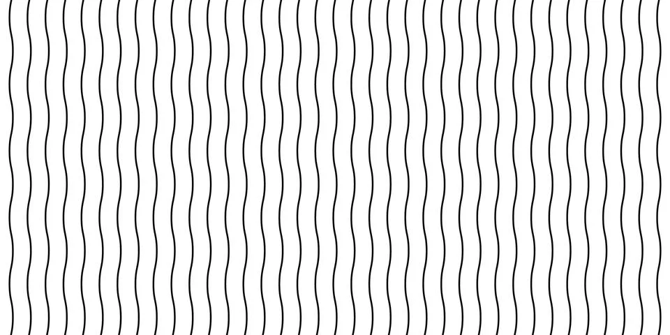 Abstract linear wave background texture design with thin black lines Stock Illustration