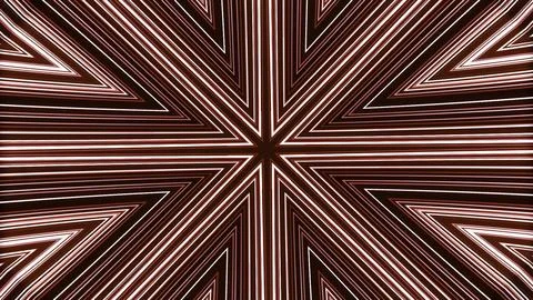 Abstract lined background with red star shaped pattern. Motion. Narrow red lines Stock Illustration