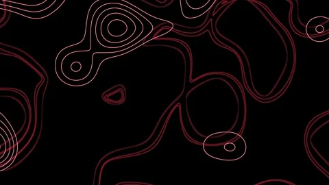 Abstract Lines 3-3 Bottom RED Vidéo 345808884