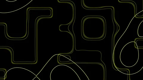 Abstract Lines 6-2 Left Yellow Vidéo 345807356