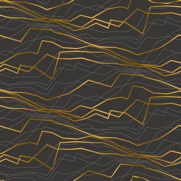 Abstract lines and angles seamless pattern Stock Illustration
