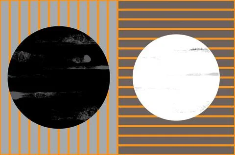 Abstract lines and circles Stock Illustration