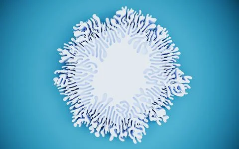 Abstract lines and curve lines, 3d rendering. Stock Illustration