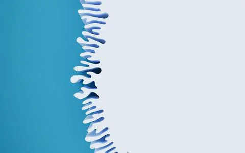 Abstract lines and curve lines, 3d rendering. Stock Illustration