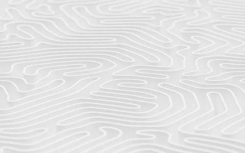 Abstract lines and curve lines, 3d rendering. Stock Illustration