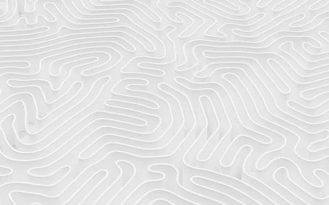 Abstract lines and curve lines, 3d rendering. Stock Illustration