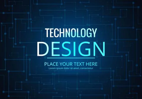 Abstract lines and dots connect background Stock Illustration