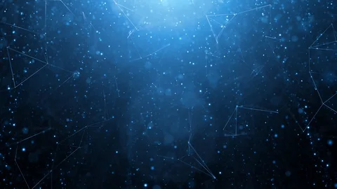 Abstract lines and dots motion with orange red lens flare light 動画素材 126537400