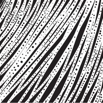 Abstract lines and dots texture. Hand drawn minimalistic vector illustration. Stock Illustration