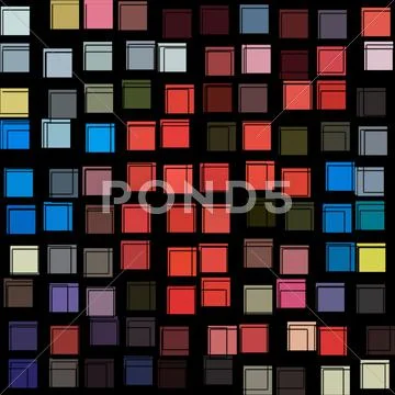 Abstract lines and squares illustration Stock Illustration