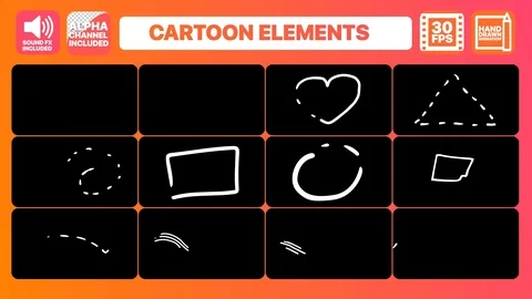Abstract Lines And Titles 스톡 After Effects