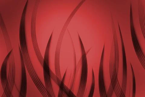 Abstract lines and wavy red background 스톡 일러스트