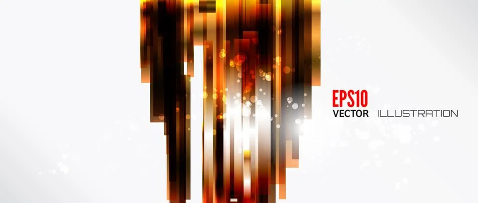 Abstract lines background with colored elements. Banner. Lines, wave. Illustrazione stock