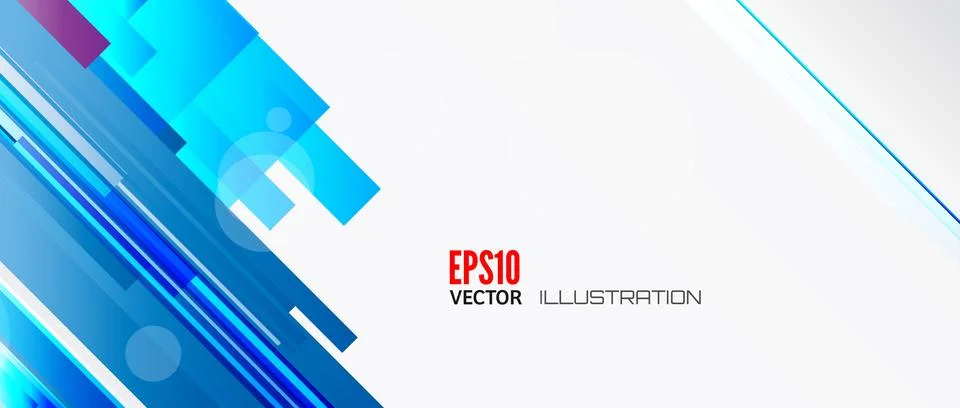 Abstract lines background with colored elements. Banner. Lines, wave. Illustrazione stock