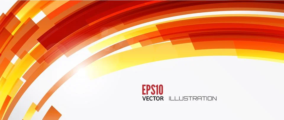 Abstract lines background with colored elements. Banner. Lines, wave. Stock Illustration