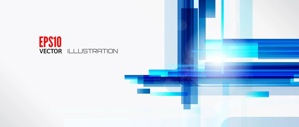 Abstract lines background with colored elements. Banner. Lines, wave. Ilustración de archivo