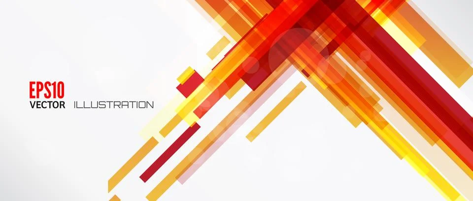Abstract lines background with colored elements. Banner. Lines, wave. Ilustración de archivo