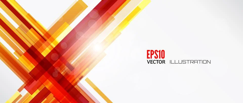 Abstract lines background with colored elements. Banner. Lines, wave. Ilustración de archivo
